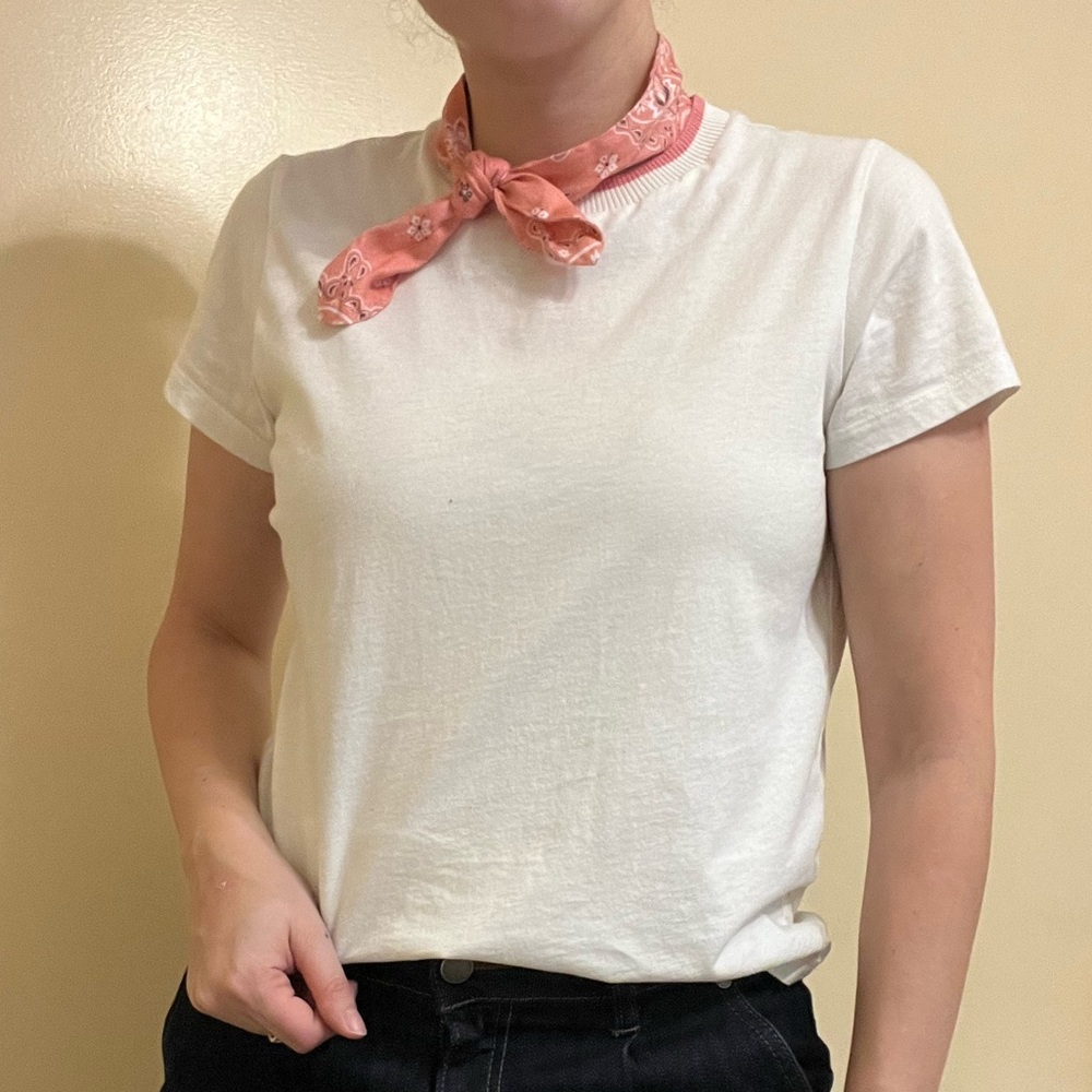 Zimmermann White Heathers Pink Detachable Bandana T-Shirt Size 1 💕🥰 - Picture 4 of 13